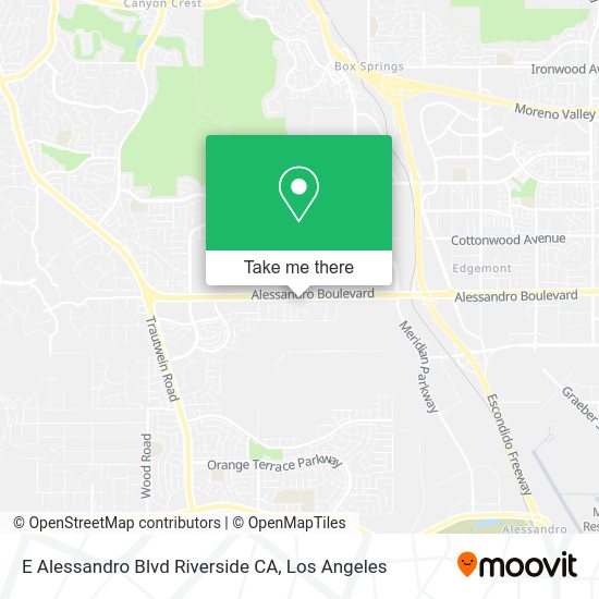 E Alessandro Blvd Riverside CA map