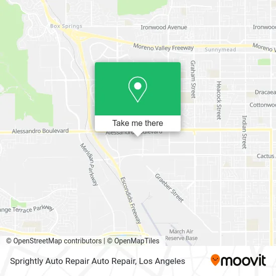 Mapa de Sprightly Auto Repair Auto Repair