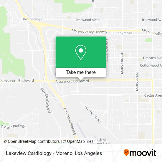Lakeview Cardiology - Moreno map