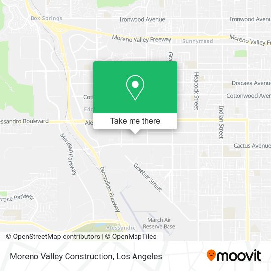 Moreno Valley Construction map