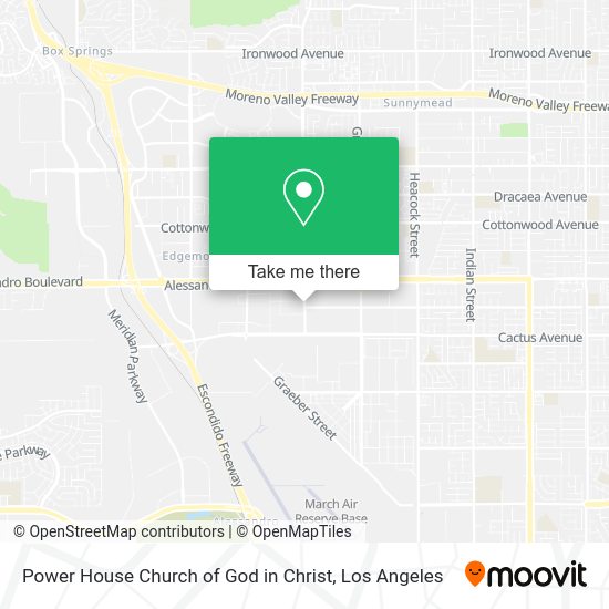 Power House Church of God in Christ map