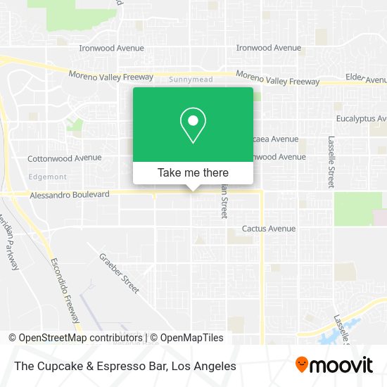 The Cupcake & Espresso Bar map