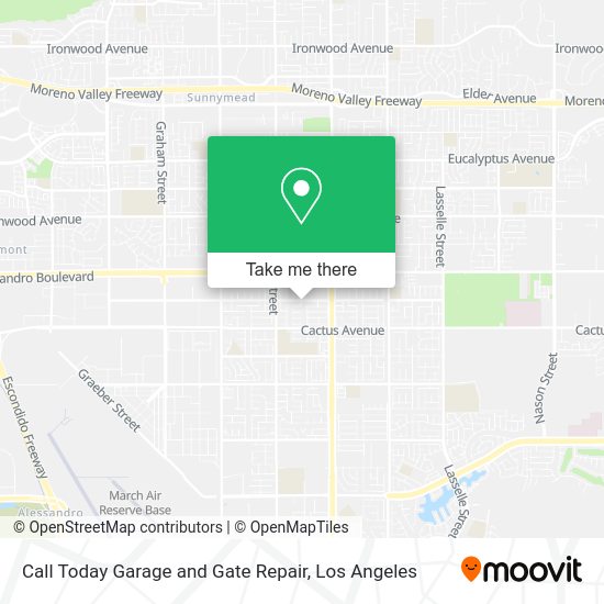Mapa de Call Today Garage and Gate Repair