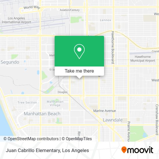 Juan Cabrillo Elementary map