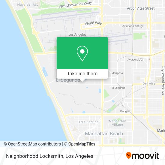 Neighborhood Locksmith map