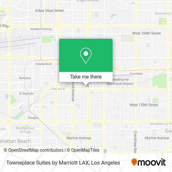 Towneplace Suites by Marriott LAX map