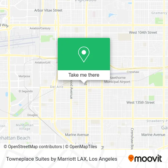 Towneplace Suites by Marriott LAX map