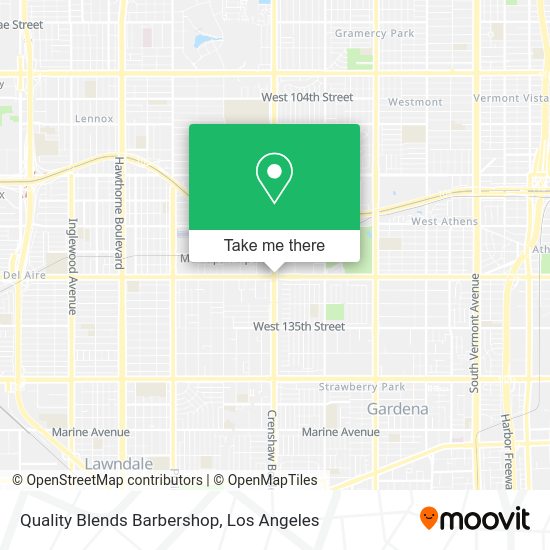 Quality Blends Barbershop map