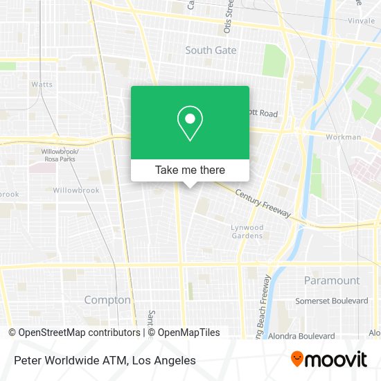 Peter Worldwide ATM map