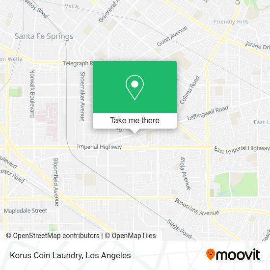 Mapa de Korus Coin Laundry
