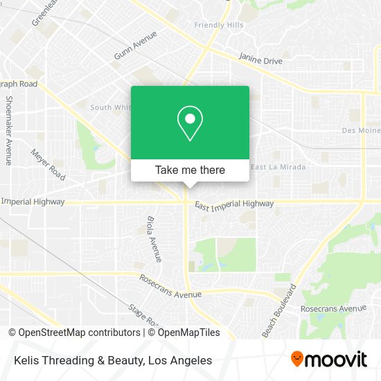 Kelis Threading & Beauty map