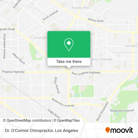 Dr. O'Connor Chiropractor map