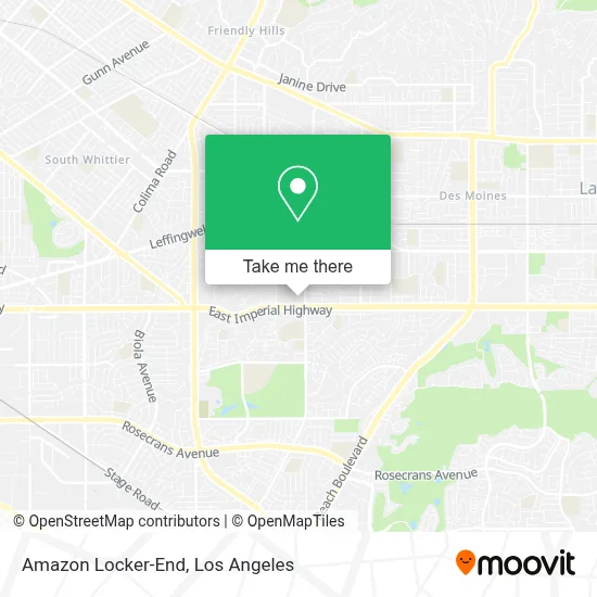 Amazon Locker-End map