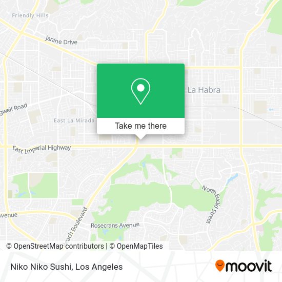 Niko Niko Sushi map