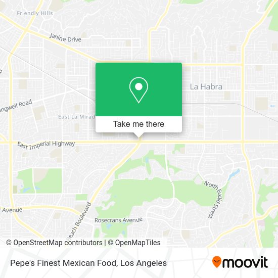 Pepe's Finest Mexican Food map