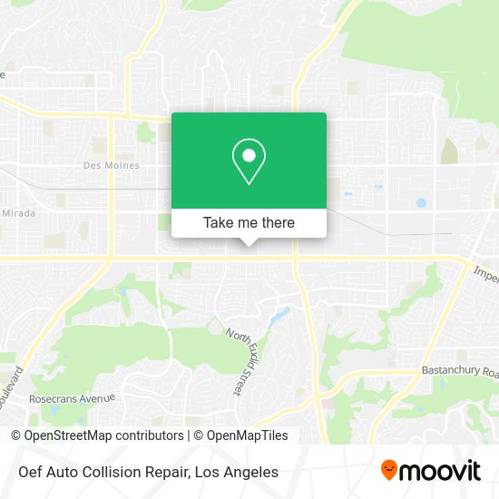 Mapa de Oef Auto Collision Repair