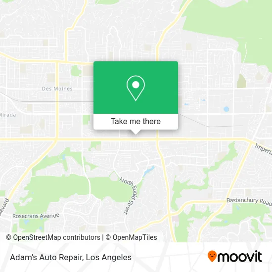 Adam's Auto Repair map