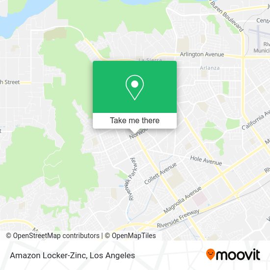 Mapa de Amazon Locker-Zinc