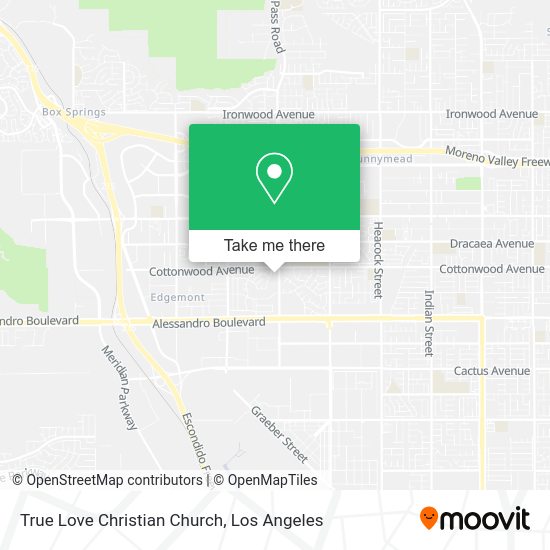 Mapa de True Love Christian Church