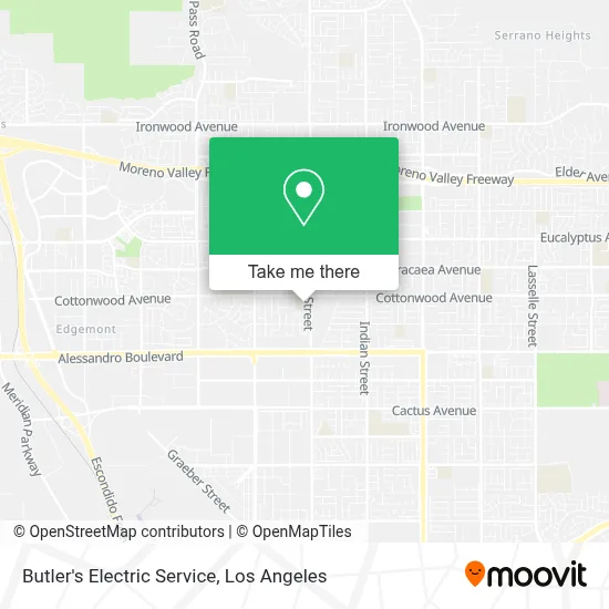 Butler's Electric Service map