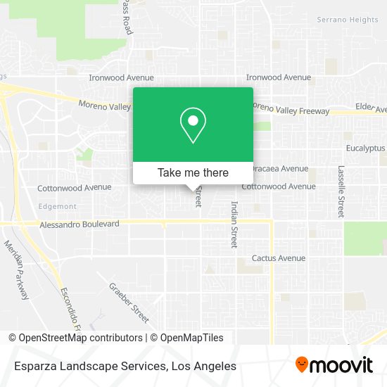 Esparza Landscape Services map