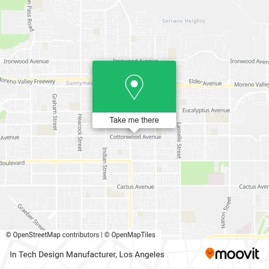 In Tech Design Manufacturer map