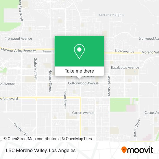 LBC Moreno Valley map