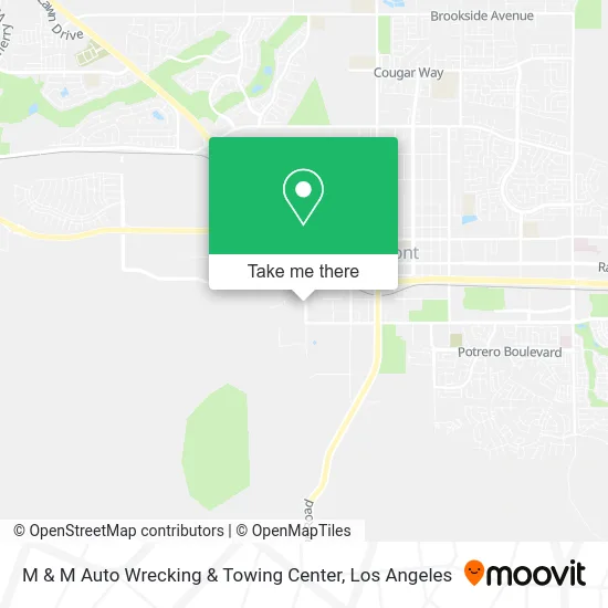 M & M Auto Wrecking & Towing Center map