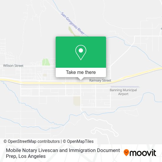 Mobile Notary Livescan and Immigration Document Prep map