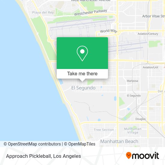 Approach Pickleball map