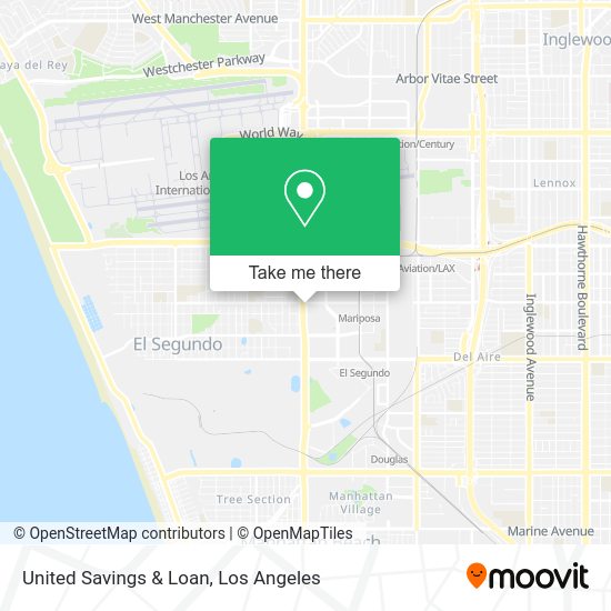 United Savings & Loan map