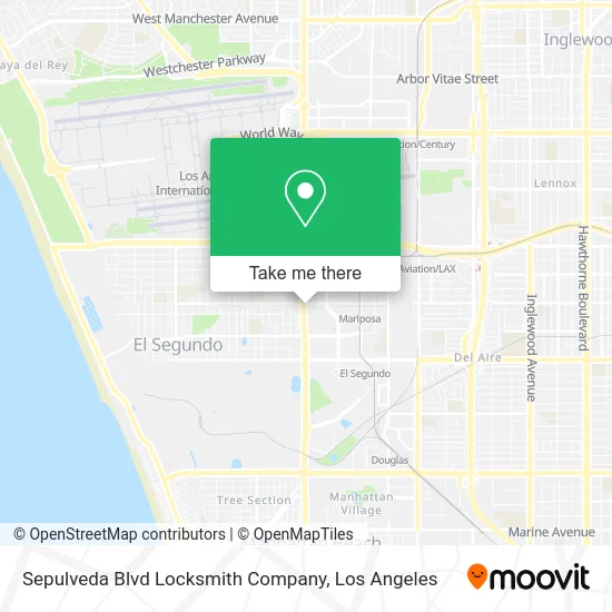 Mapa de Sepulveda Blvd Locksmith Company