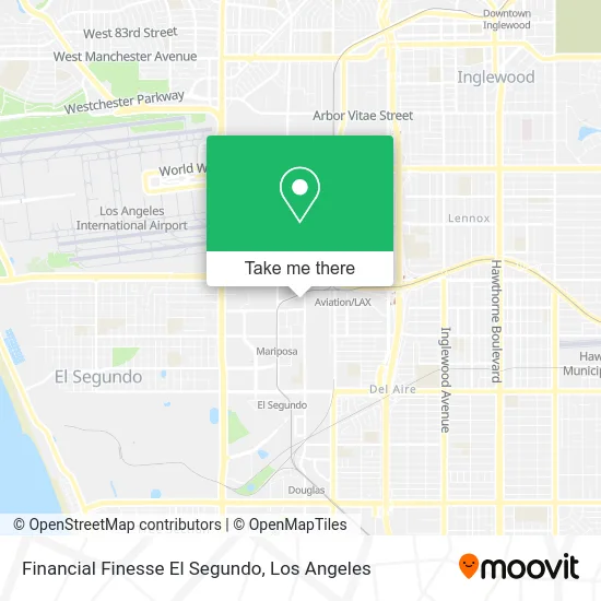 Mapa de Financial Finesse El Segundo