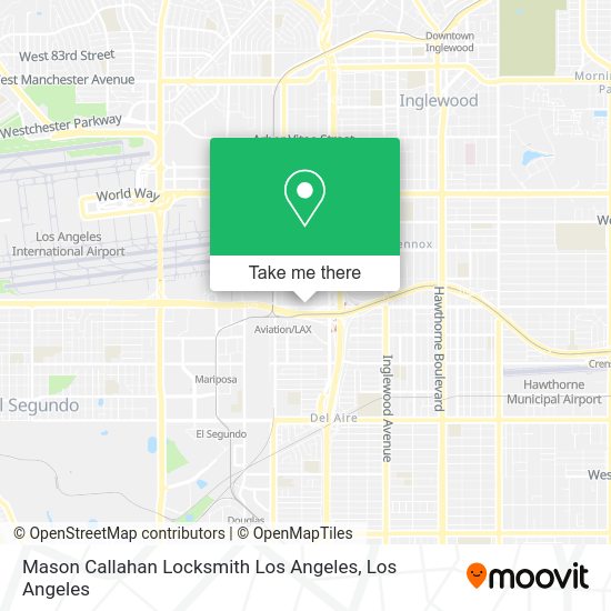 Mason Callahan Locksmith Los Angeles map