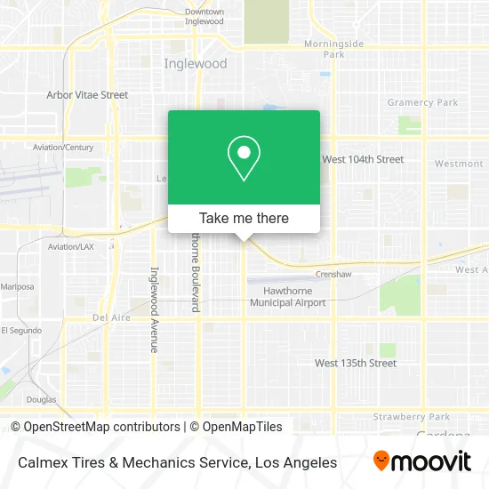 Calmex Tires & Mechanics Service map