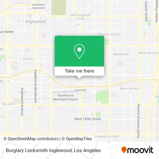 Burglary Locksmith Inglewood map