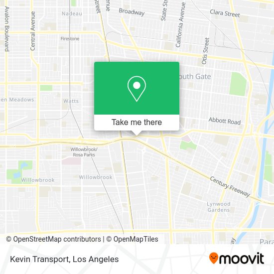 Mapa de Kevin Transport