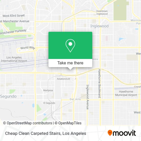 Cheap Clean Carpeted Stairs map