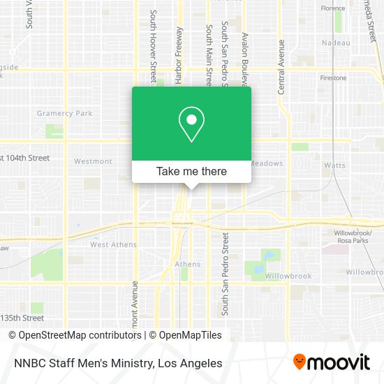 NNBC Staff Men's Ministry map