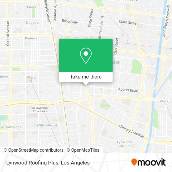Lynwood Roofing Plus map