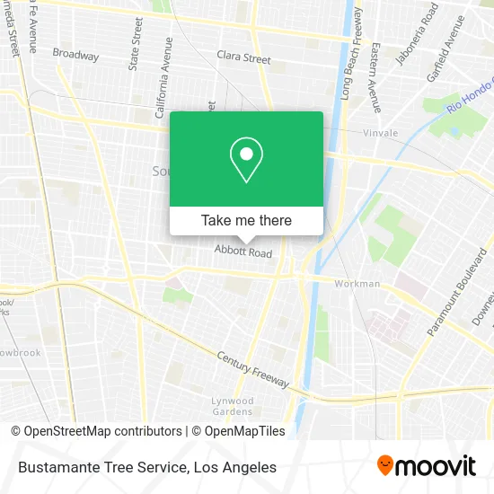 Mapa de Bustamante Tree Service