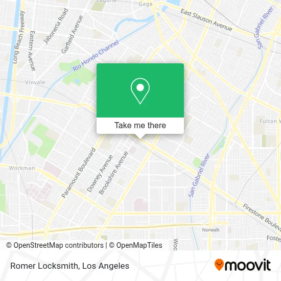Romer Locksmith map