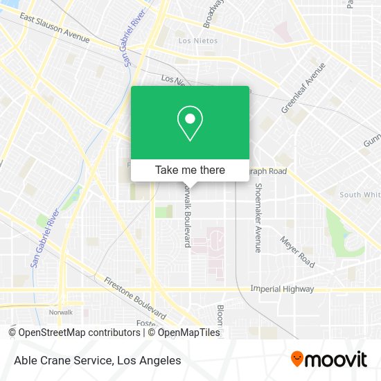Able Crane Service map