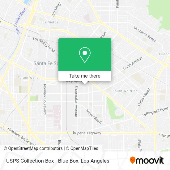 USPS Collection Box - Blue Box map