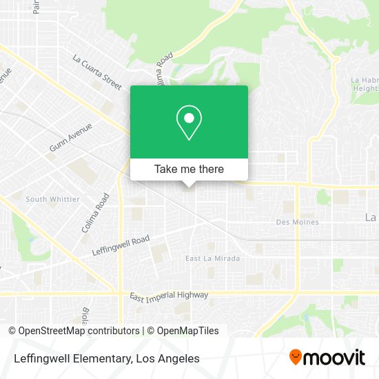 Mapa de Leffingwell Elementary