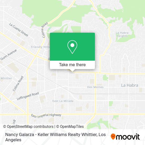 Nancy Galarza - Keller Williams Realty Whittier map