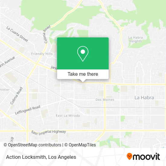 Action Locksmith map