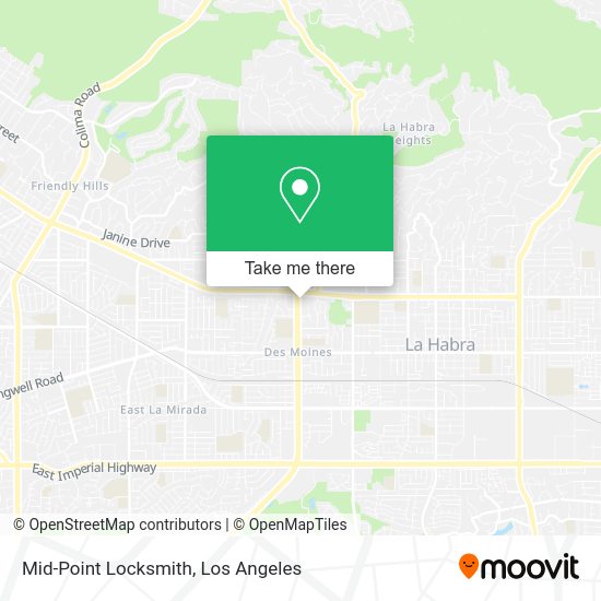 Mid-Point Locksmith map