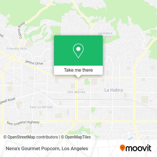 Nena's Gourmet Popcorn map
