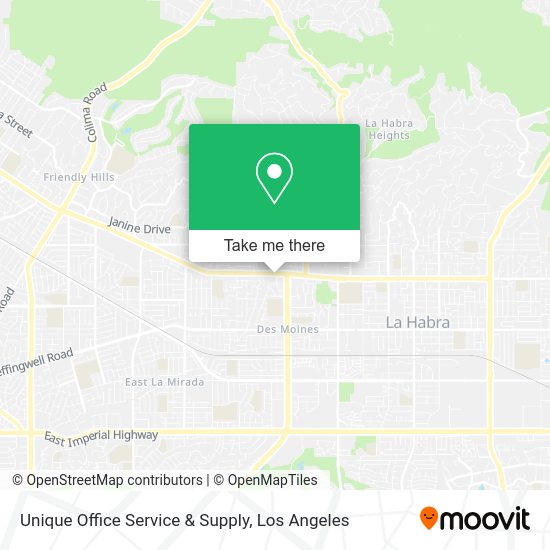 Unique Office Service & Supply map